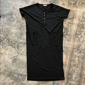 KATE Maternity/Hospital/Nursing Black Dress with pockets